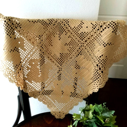 レース編み✻バラのドイリー✻レトロ✻テーブルウェア✻花 テーブル