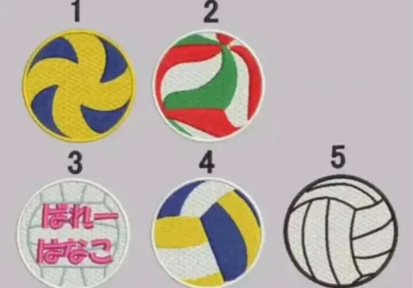 バレーボール マスコット ネーム刺繍 24個 バレーボール マスコット