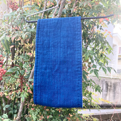 2170 襤褸　スヌード　藍染　藍染め　草木染め　古布　リメイク　ヴィンテージ　ネックウォーマー 7枚目の画像