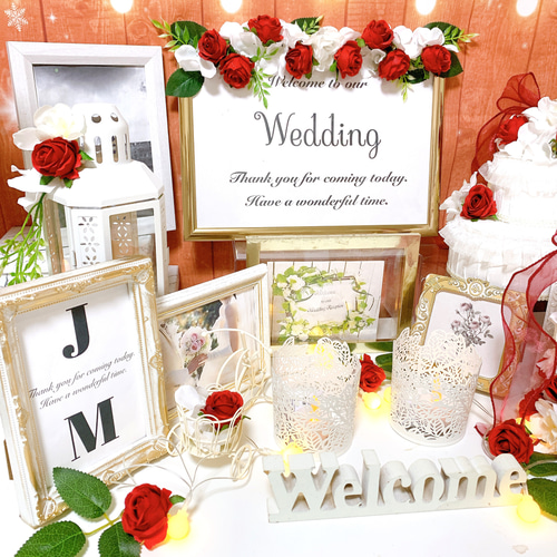 結婚式 ウェルカムスペースセット まとめ売り - ウェルカムボード 結婚式 ウェルカムスペースセット まとめ売り - ウェルカムボード