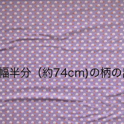 Sale* ドイツLS社 オーガニックコットン生地ジャージー ハリネズミ ミニ パープル 【20cm単位切り売り】 4枚目の画像