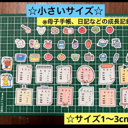 検診記録シール♡定期検診、身体測定、母子手帳、成長記録、体重、身長、赤ちゃん 4枚目の画像