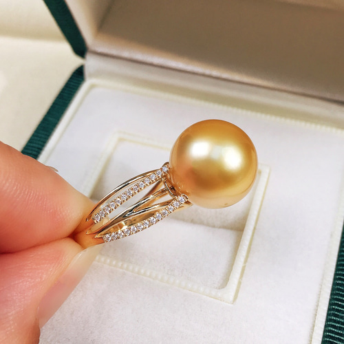 南洋パール K18ダイヤモンドリング