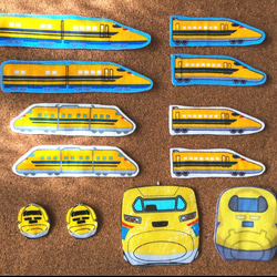 ❁︎ドクターイエロー❁︎ 詰め合わせセット 電車 新幹線 ワッペン 布