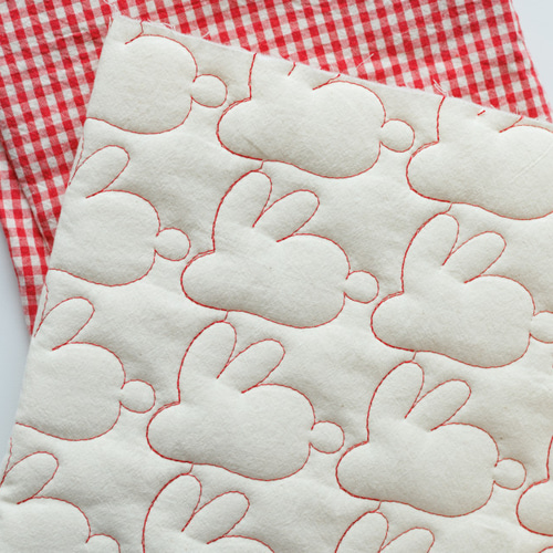 送料無料♡韓国ヌビ-キルティング♡うさぎ♡2色 生地 an 通販