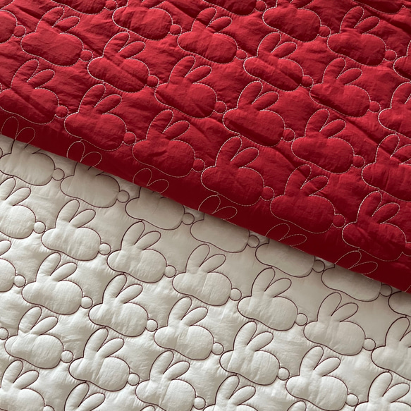 送料無料♡韓国ヌビ-キルティング♡うさぎ♡2色 生地 an 通販｜Creema  