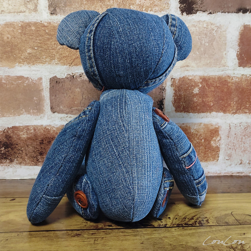 デニムリメイク☆デニムカラーon♡♡✨ヘアクリップ✨ 30%OFF【GLIMCLAP(グリムクラップ)】Multicolor embroidery design