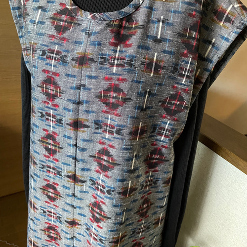 ウールのお着物からのカシュクールワンピース👗👗 ウール独特の