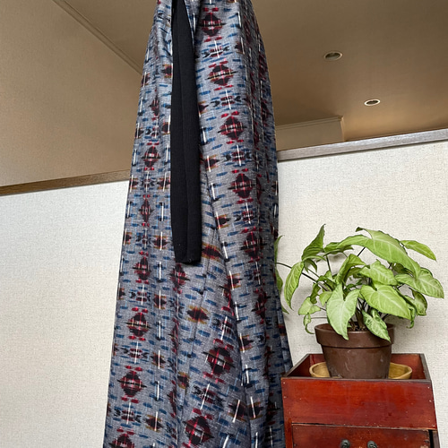 ウールのお着物からのカシュクールワンピース👗👗 ウール独特の