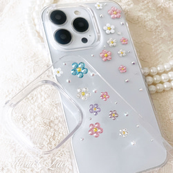 Mr. M 專屬 [mariaglace] 粉彩花朵裝飾智慧型手機保護殼 第1張的照片