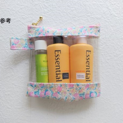 ★30％off★　XS-3 リバティ　ラミ　クリアポーチ　アイアンシ　赤　上品　大人　女性　プチギフト 8枚目の画像