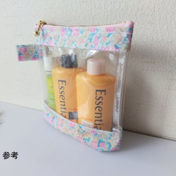 ★30％off★　XS-3 リバティ　ラミ　クリアポーチ　アイアンシ　赤　上品　大人　女性　プチギフト 9枚目の画像