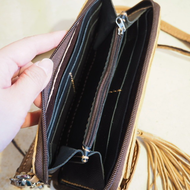 ウォレットショルダー スマホケース 本革 牛革 お財布　ポシェット　旅行　レザー　かわいい