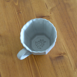 オリーヴ　マグカップ　白グレー　コーヒーカップ／0111143 5枚目の画像