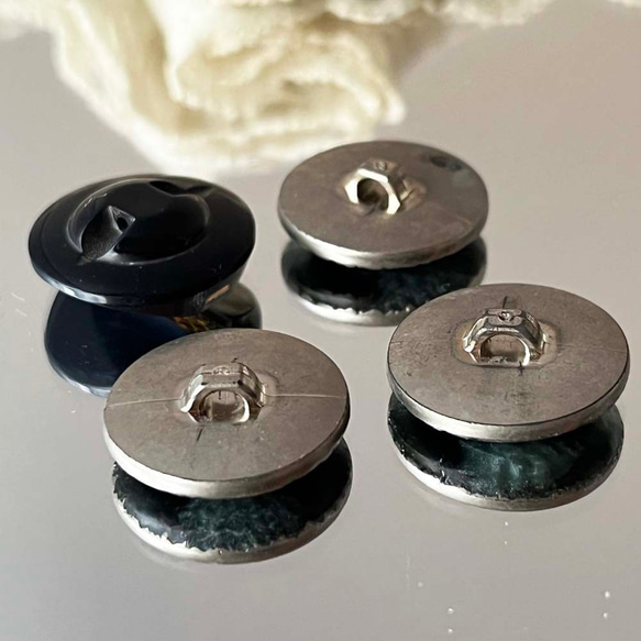 【送料無料】4個 ヴィンテージ 昭和 レトロ ボタン 素材 [HC1060] 7枚目の画像