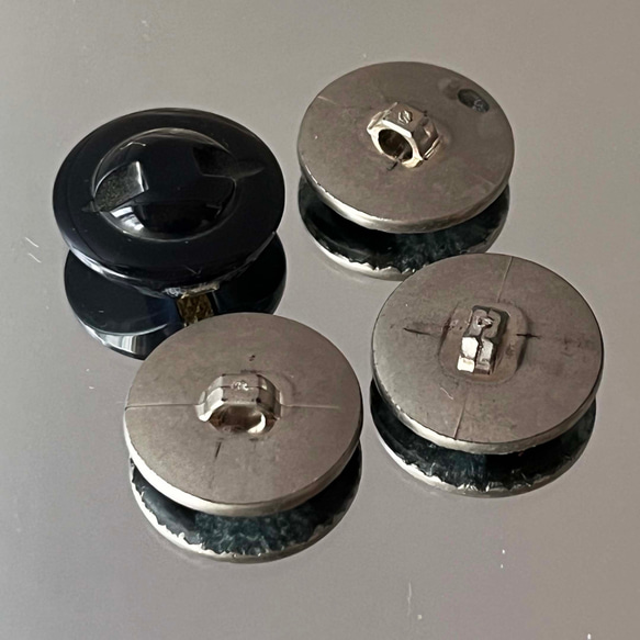 【送料無料】4個 ヴィンテージ 昭和 レトロ ボタン 素材 [HC1060] 6枚目の画像