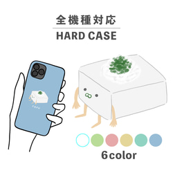 豆腐生物食品蘿蔔絲 Yuru Chara 智慧型手機保護殼相容於所有型號後背式硬殼 NLFT-HARD-12e 第1張的照片