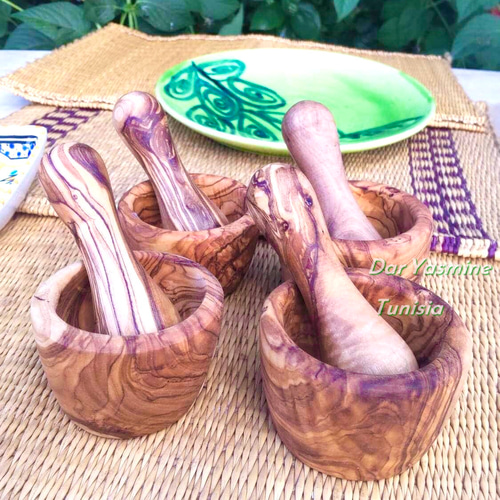 キッチンツールのセットA オリーブの木 レモン絞り・すり鉢すりこ木