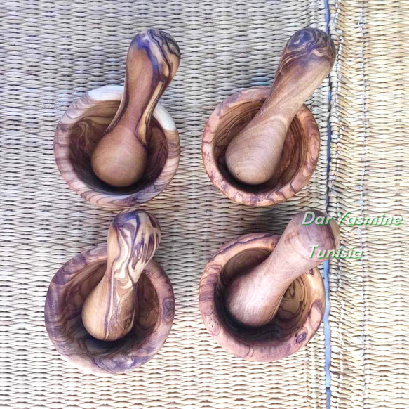 オリーブの木　オリーブの木　こだわりのキッチン用品　すり鉢・すりこぎ、スパイスマッシャー　Hejera 2枚目の画像