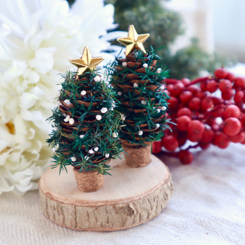 ミニチュア クリスマスツリー① ミニチュアクラフト 『ミニノーティー クリスマスツリー