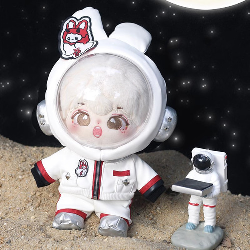 20cmぬいぐるみ服 着せ替えぬいぐるみ 宇宙飛行セット 2色 外連れ可能