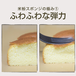 【そのままで美味しい】米粉のスポンジケーキ《グルテンフリー・無添加》 3枚目の画像