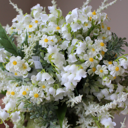 すずらんと忘れな草のウエディングブーケ ブーケ muguetmuguet すずらんと忘れな草のウエディングブーケ ブーケ muguetmuguet