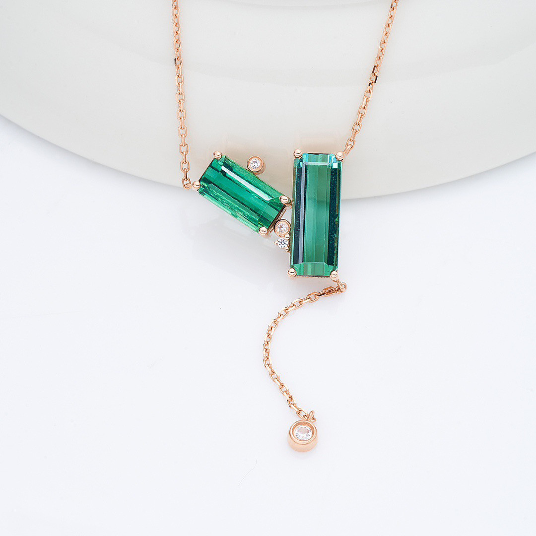 ルベライト ペンダントトップ 3.82ct ダイヤ0.6ct 凄まじい