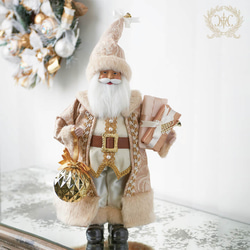 ☆クリスマスのディスプレイやプレゼントに☆サンタフィギュアゴールド