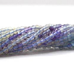 AG-Beads-164　天然石 小粒 連材 マルチカラー フローライト 約2mm 1連 約38cm 3枚目の画像