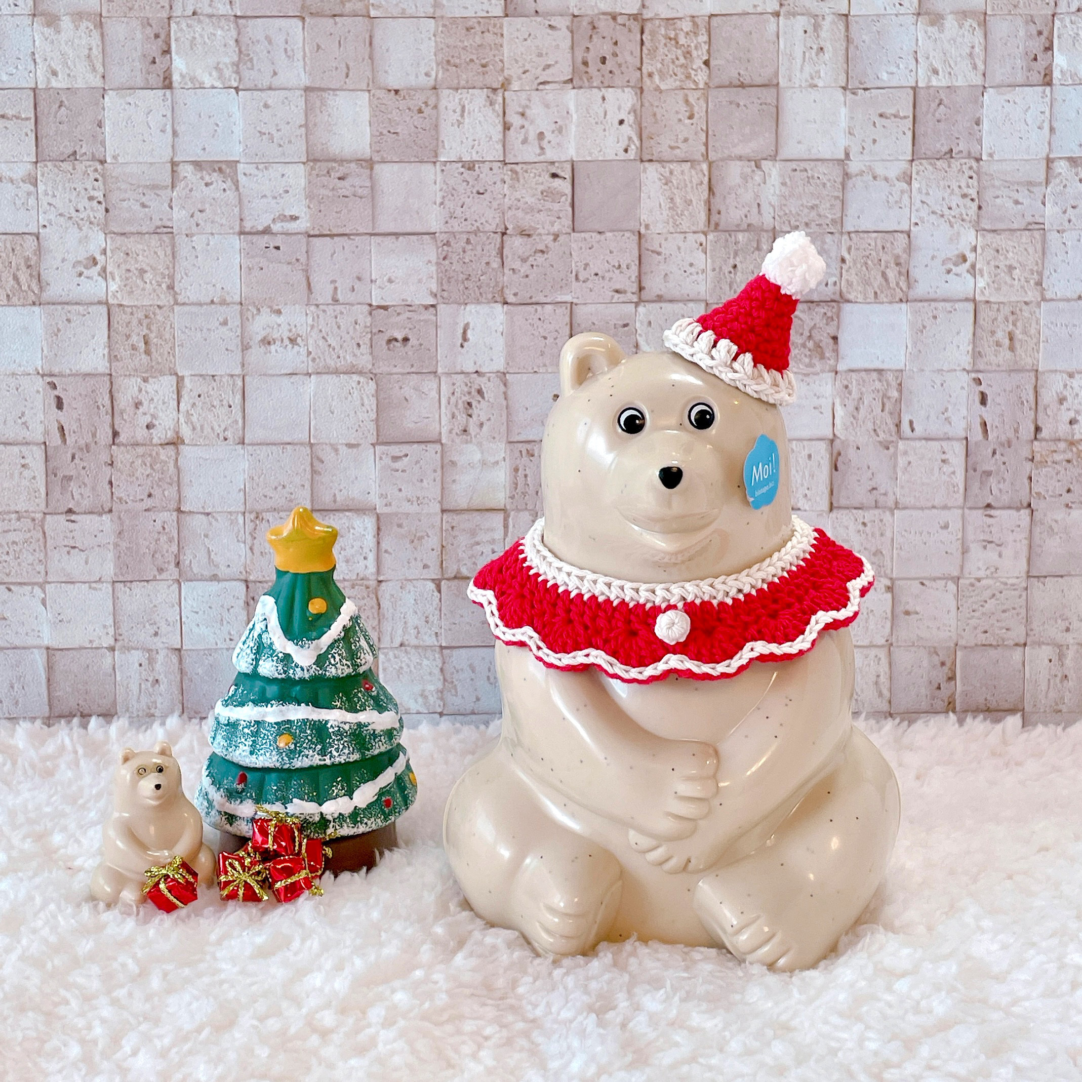 ドイツクリスマス村ピュータークリスマスオーナメント5点