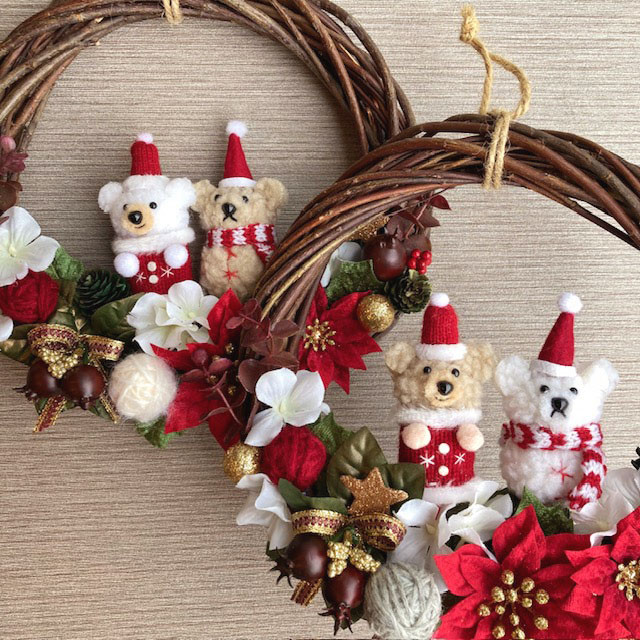 オーナメントにも✨雪だるま トナカイ IDホルダー クリスマス 雪だるま