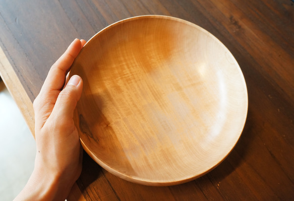 【木　皿　木製　食器　カレー皿】＃181　トチ 3枚目の画像
