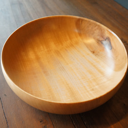 【木　皿　木製　食器　カレー皿】＃181　トチ 1枚目の画像