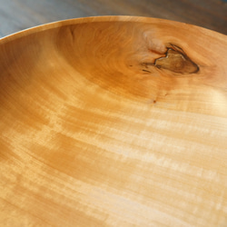 【木　皿　木製　食器　カレー皿】＃181　トチ 2枚目の画像