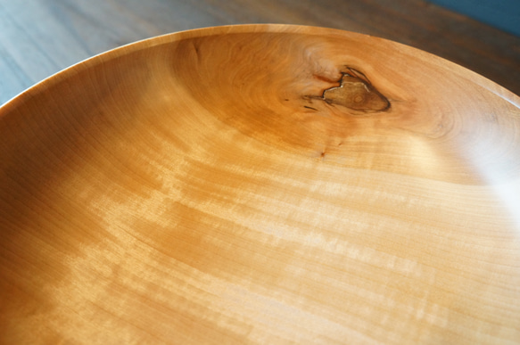【木　皿　木製　食器　カレー皿】＃181　トチ 2枚目の画像
