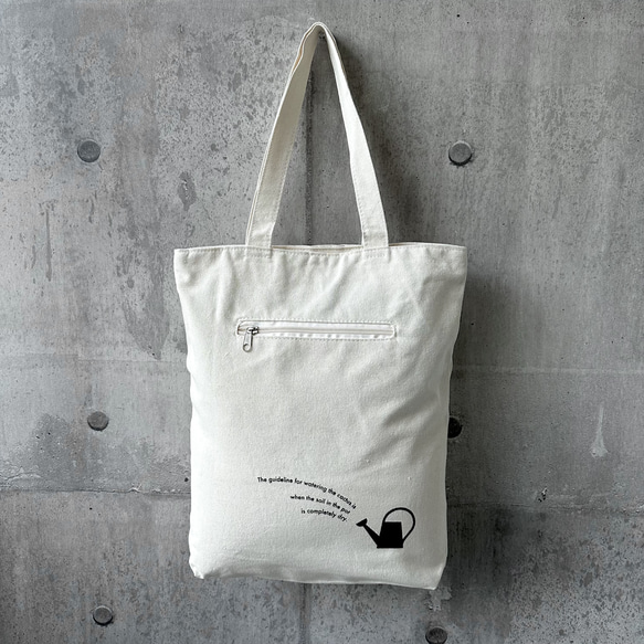 【BISOUオリジナルデザイン】A4対応 オリジナルキャンバストートバッグ（Cactus）／通学通勤バッグ 4枚目の画像