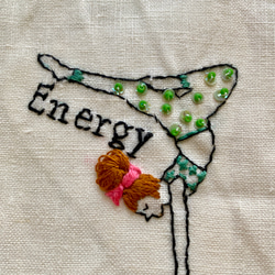 embroidery yoga pose pouch1 3枚目の画像