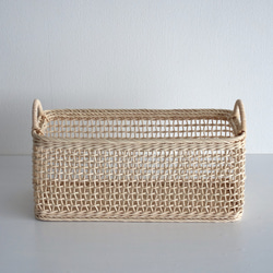 ラタン　ハンドメイド小物入れ　ペア　未使用 籐（ラタン）編み フリーボックス・小物入れ のおすすめ人気通販