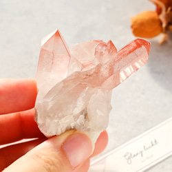 ディープピンクレムリアンシード ディアマンティーナ産 天然石 水晶 鉱物 一点物 6枚目の画像