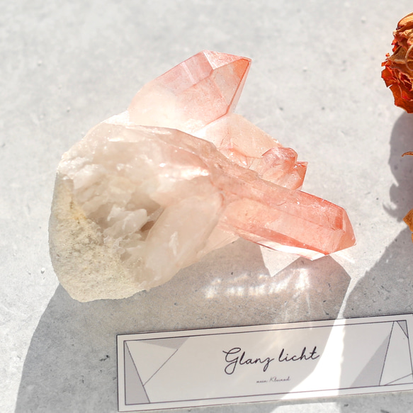 ディープピンクレムリアンシード ディアマンティーナ産 天然石 水晶 鉱物 一点物 9枚目の画像
