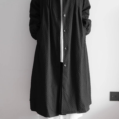 ブラック チェスターコート 長袖 コート ロングコート アウター