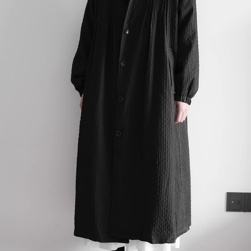 ブラック チェスターコート 長袖 コート ロングコート アウター