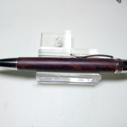 檀香紫檀 唐木三銘木 天然材 プラチナメッキ金具 左利きの人に優しい芯