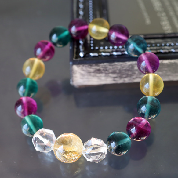 くっきりカラフル@マルチカラー（ミックスカラー）フローライトと大玉