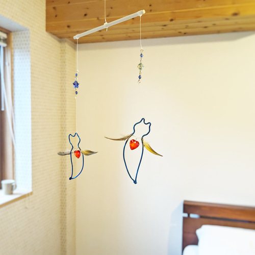 クリオネのモビール サンキャッチャー 海 天使 ハート おもしろ 雑貨