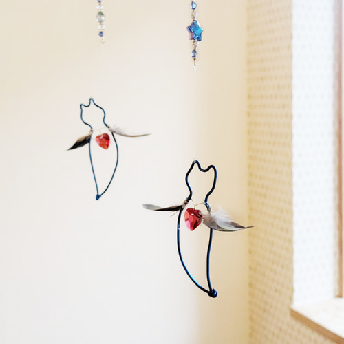 クリオネのモビール サンキャッチャー 海 天使 ハート おもしろ 雑貨