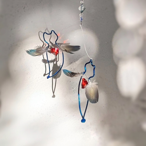 クリオネのモビール サンキャッチャー 海 天使 ハート おもしろ 雑貨