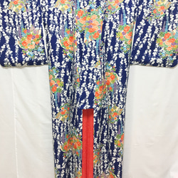 着物傘オブジェ ミニサイズ　アンティークの絹の着物使用　東京の職人が手仕事で制作　オンリーワン　プレゼントに最適　#13 6枚目の画像