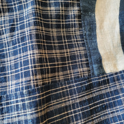 着物リメイク　手作り　珍しい残糸織　パンツ 5枚目の画像